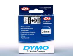 DYMO Schriftband D1 53710 S0720920, 24 mm, schwarz auf transparent, 1 St