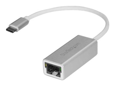 StarTech USBC auf Gigabit Netzwerk Adapter USB TypeC Ethernet Konverter mit Aluminium Gehuse Silber