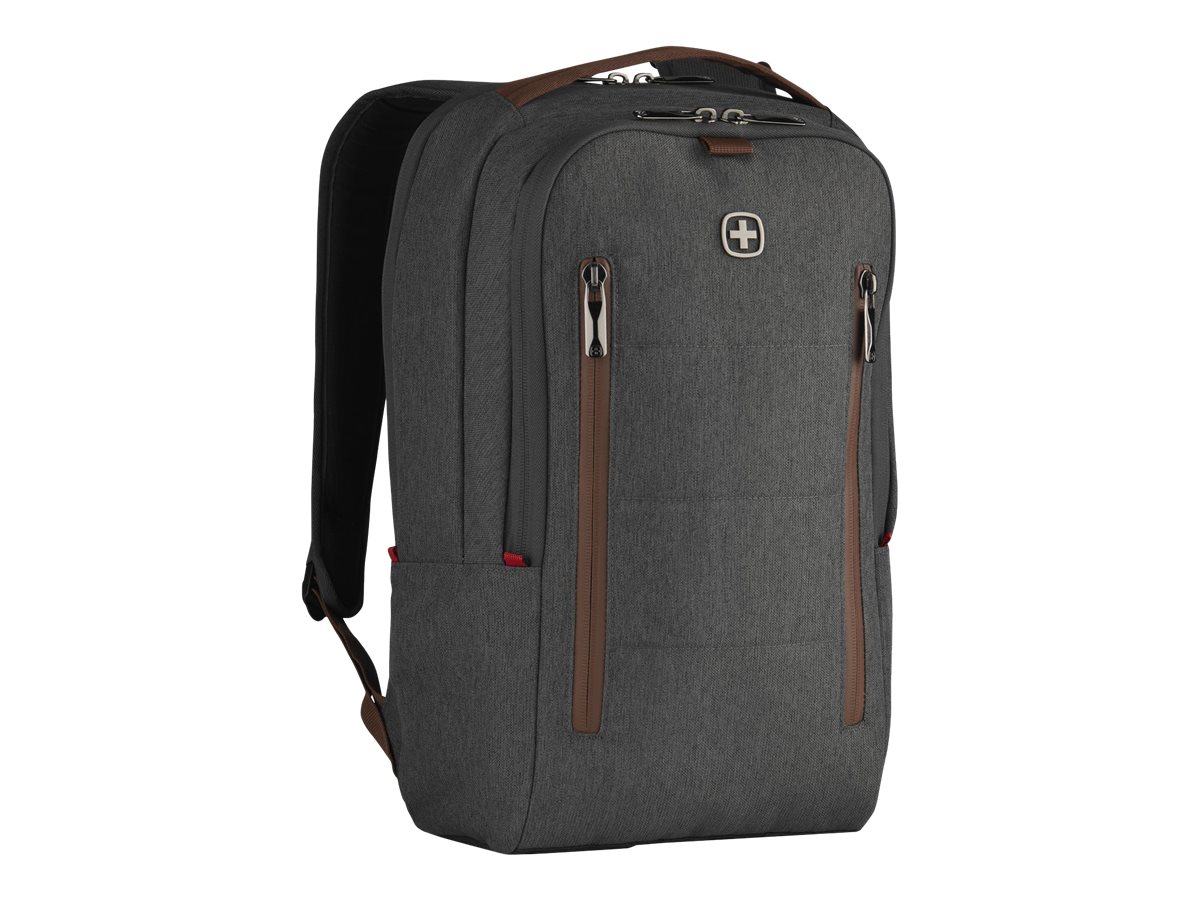 Wenger CityUpgrade 16-Zoll-Rucksack inkl. Tages-Umh?ngetasche - grau