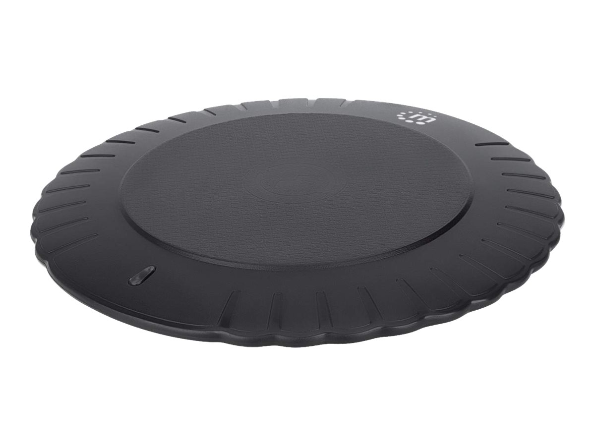 MANHATTAN Kabelloses Induktionsladegerät 5W Qi-zertifizierter Wireless Charger sichere Ladung mit 5 W 5 V/1 A rundes Ladepad schwarz MANHATTAN Kabelloses Induktionsladegerät 5W Qi-zertifizierter Wireless Charger sichere Ladung mit 5 W 5 V/1 A rundes Ladepad schwarz