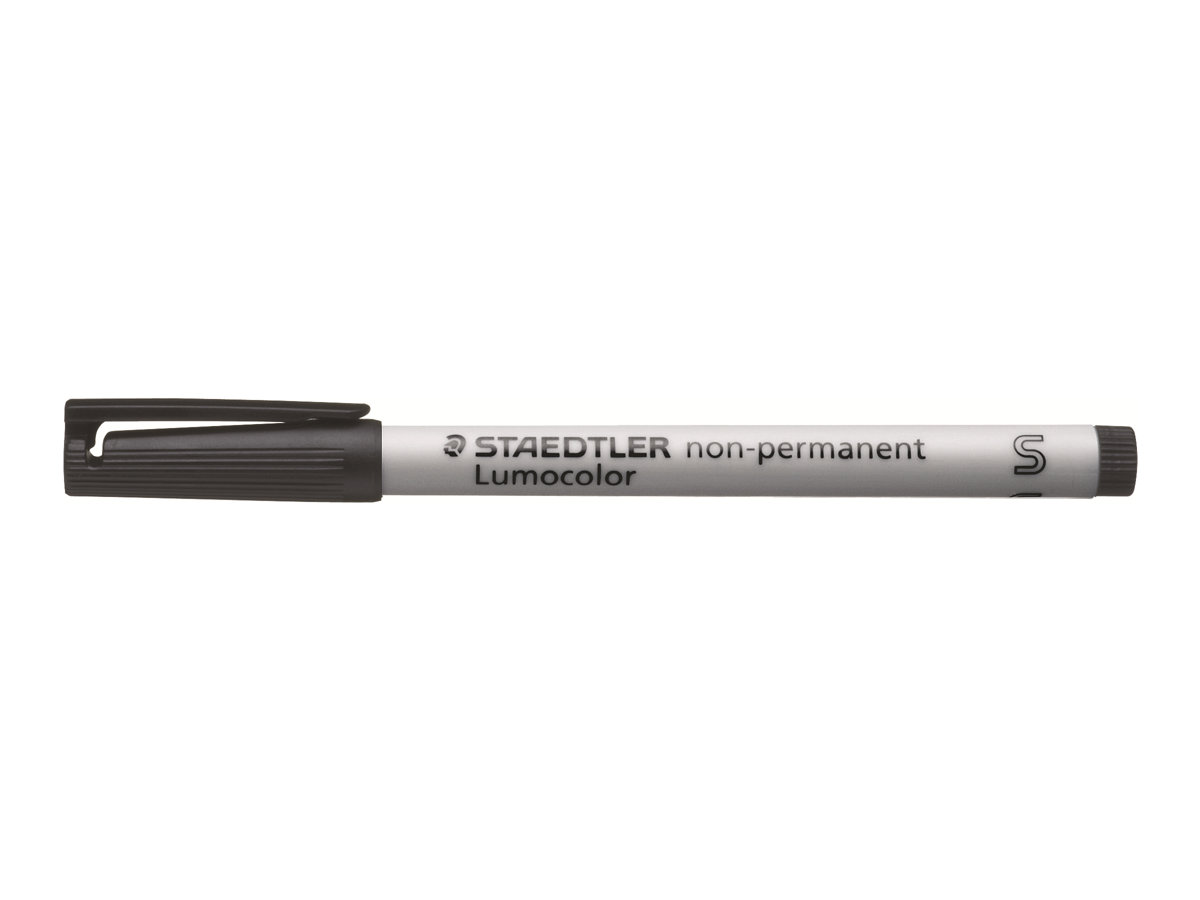 STAEDTLER Lumocolor Folienstifte schwarz 0,4 mm nonpermanent, 10 St