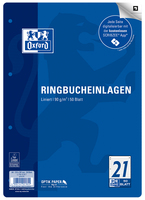OXFORD Ringbucheinlage A4 liniert, 50 Blaetter OXFORD Ringbucheinlage A4 liniert, 50 Blaetter