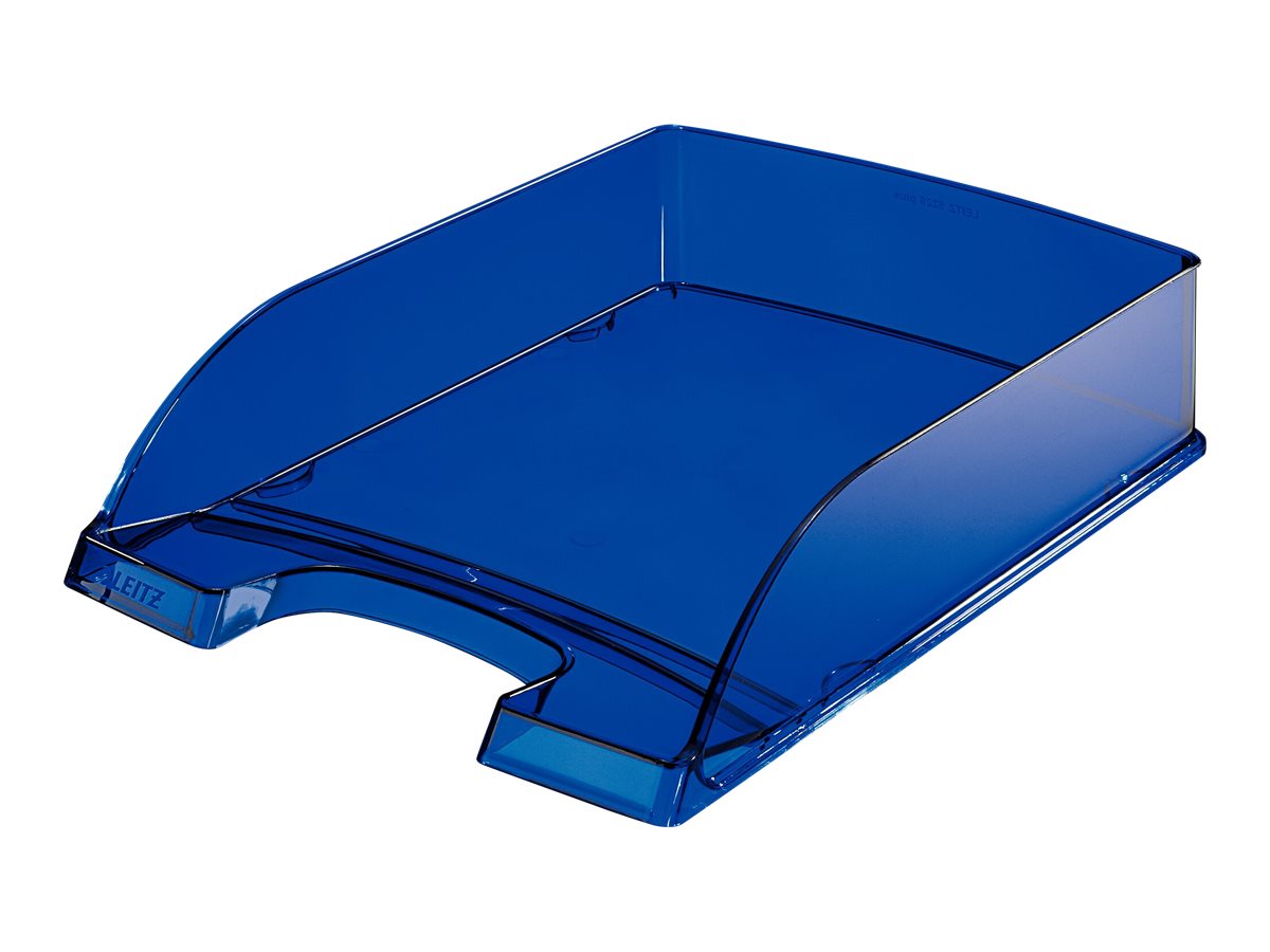 LEITZ Briefablage Plus blau-transparent