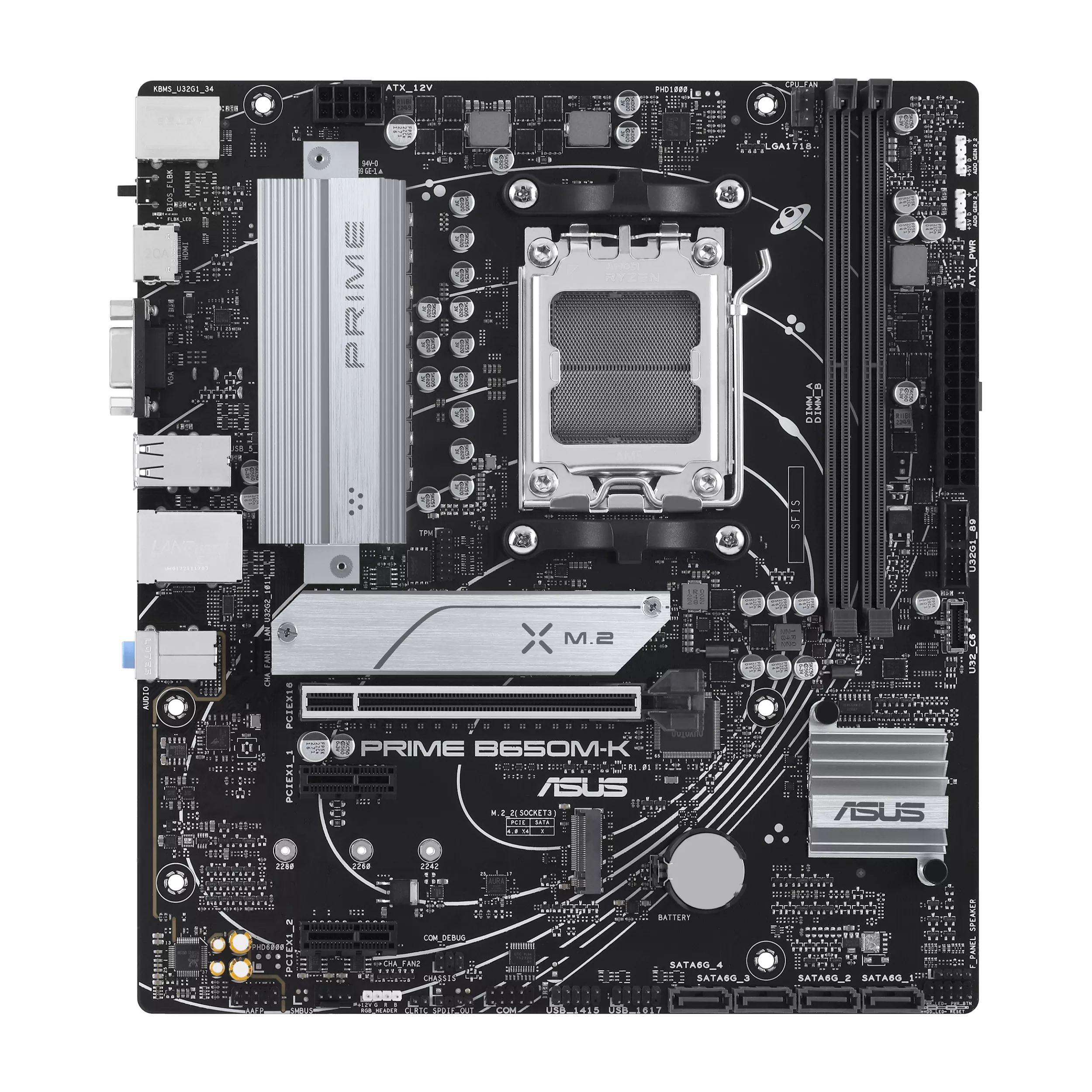 ASUS PRIME B650MK AM5 4xDDR5 mATX MB 4xSATA 2xM2