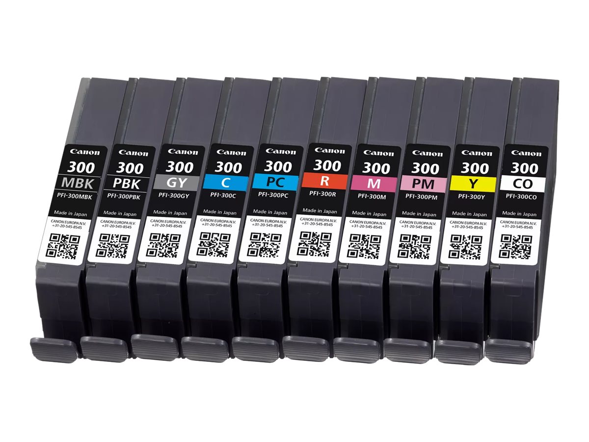 CANON PFI-300 10 ink Multi Pack MBK/PBK/C/M/Y/PC/PM/R/GY/CO CANON PFI-300 10 ink Multi Pack MBK/PBK/C/M/Y/PC/PM/R/GY/CO
