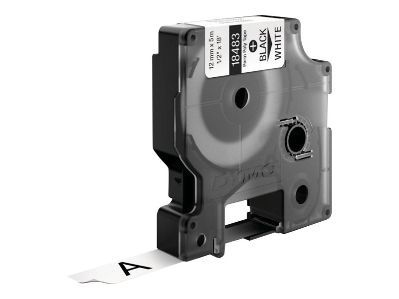 18483 DYMO ID1 12mm SCHWARZ-WEISS