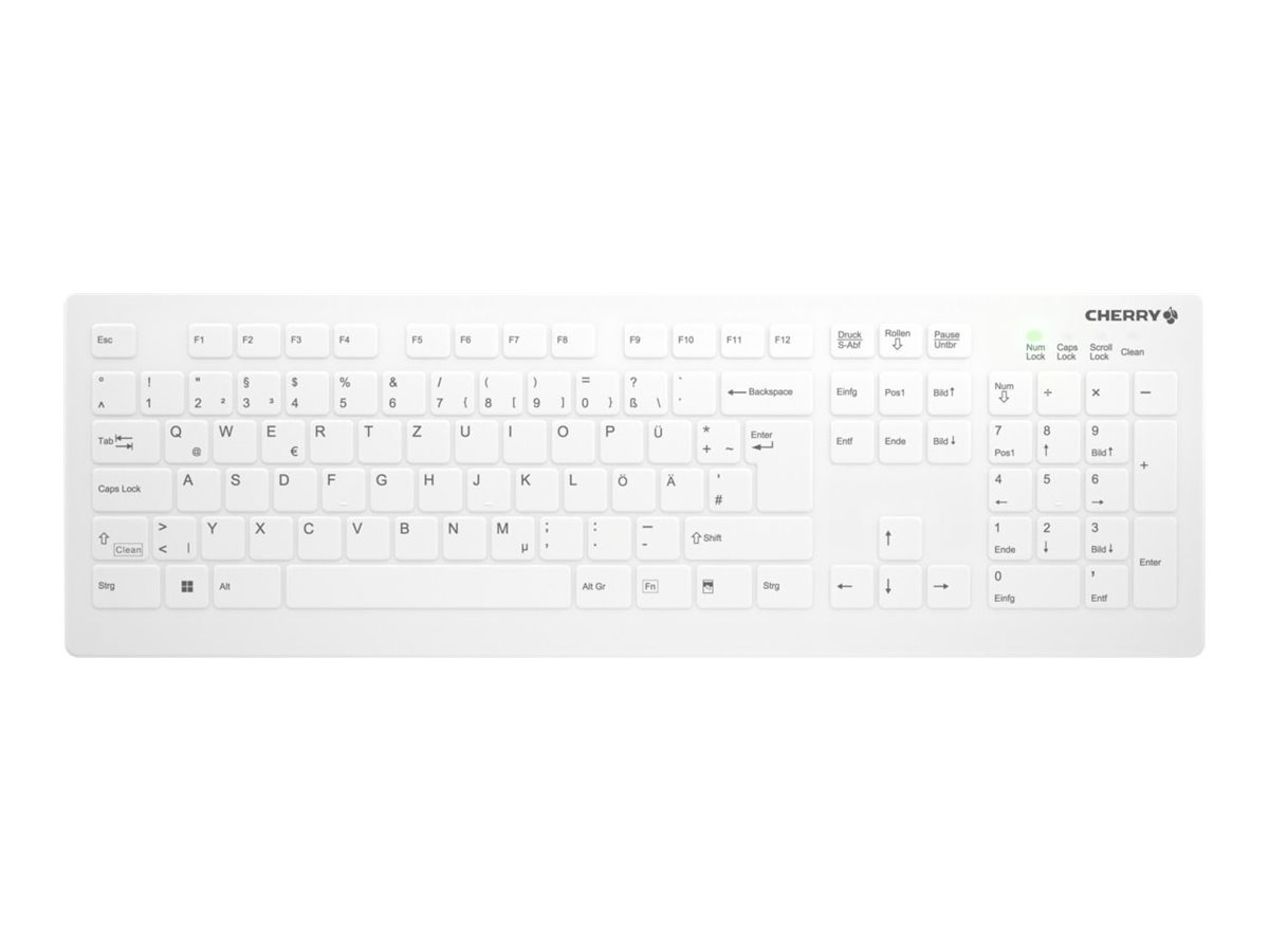 CHERRY AKC8112 Medical Keyboard HygieneTastatur kabellos weiss