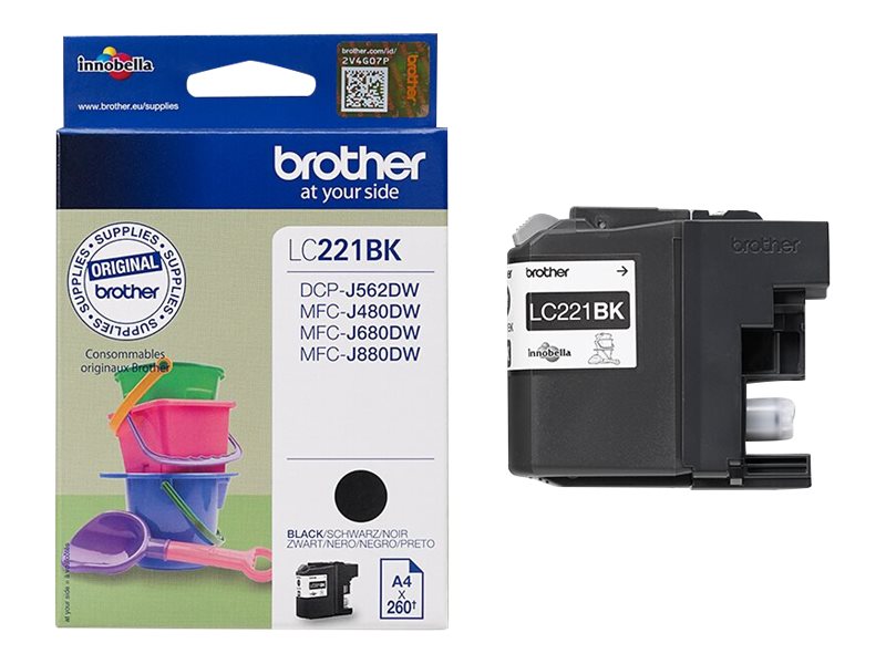 LC221BK BROTHER MFC Tinte black 260