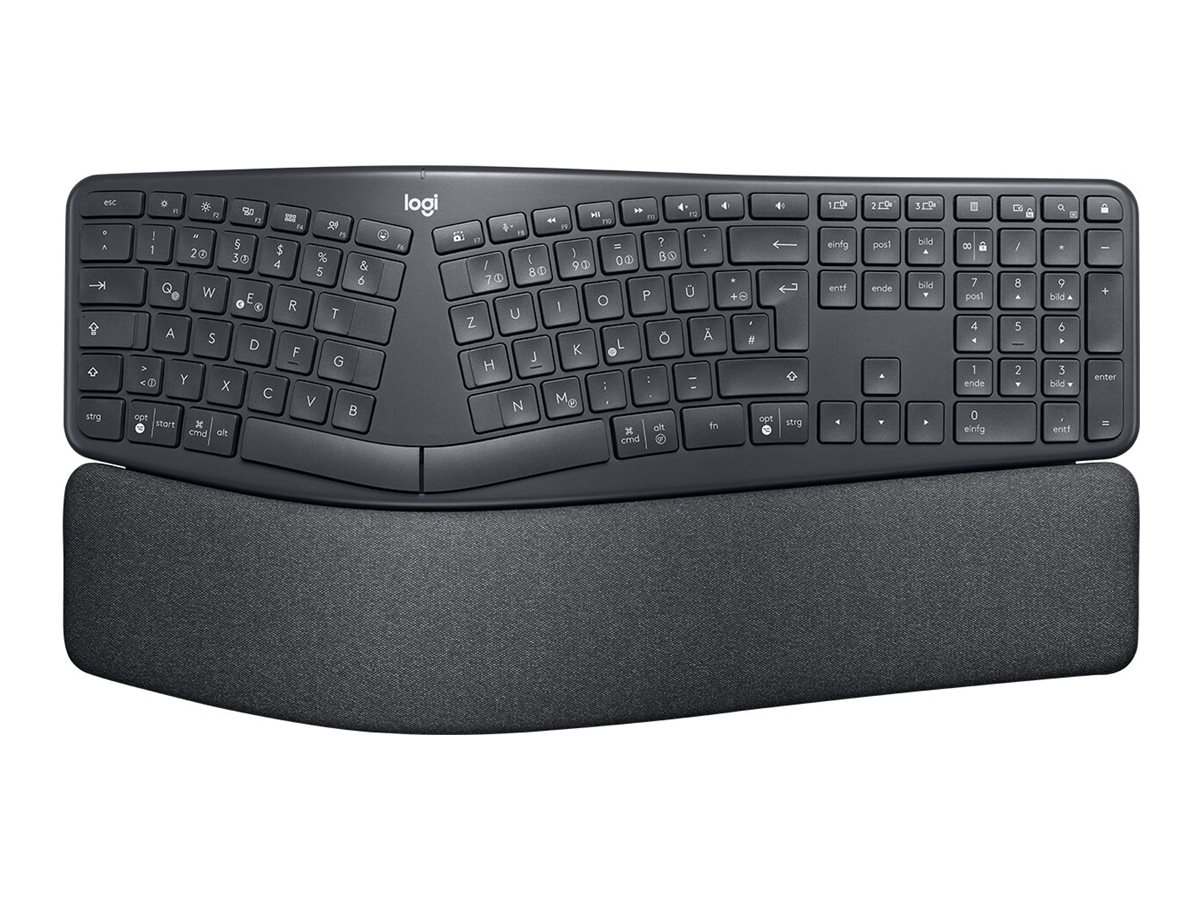 Logitech ERGO K860 for Business ergonomische Tastatur kabellos schwarz
