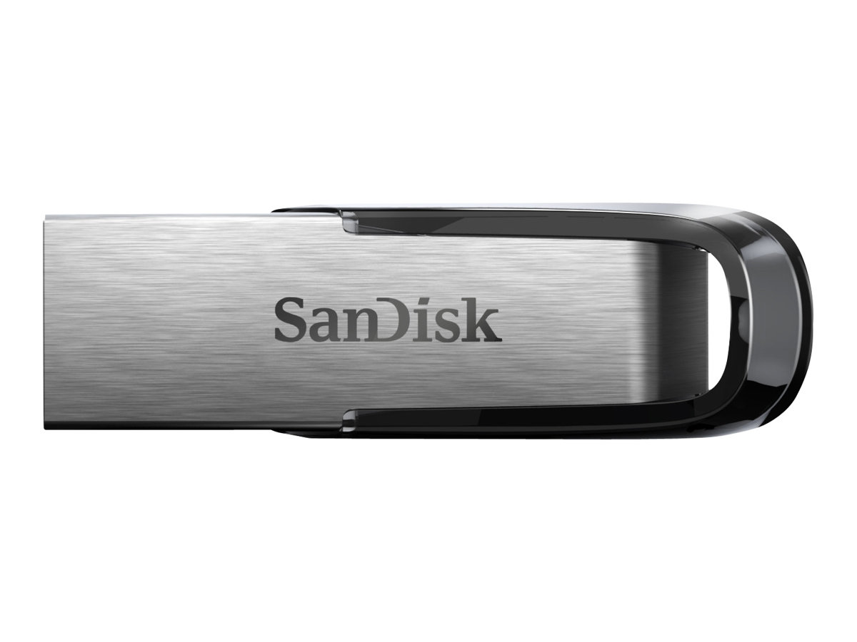 SanDisk USB-Stick Ultra Flair silber, schwarz 64 GB