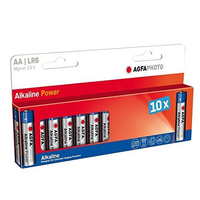 AGFAPHOTO Batterie Alkaline, Mignon, AA, LR06, 1.5V, Blister (10-Pack)