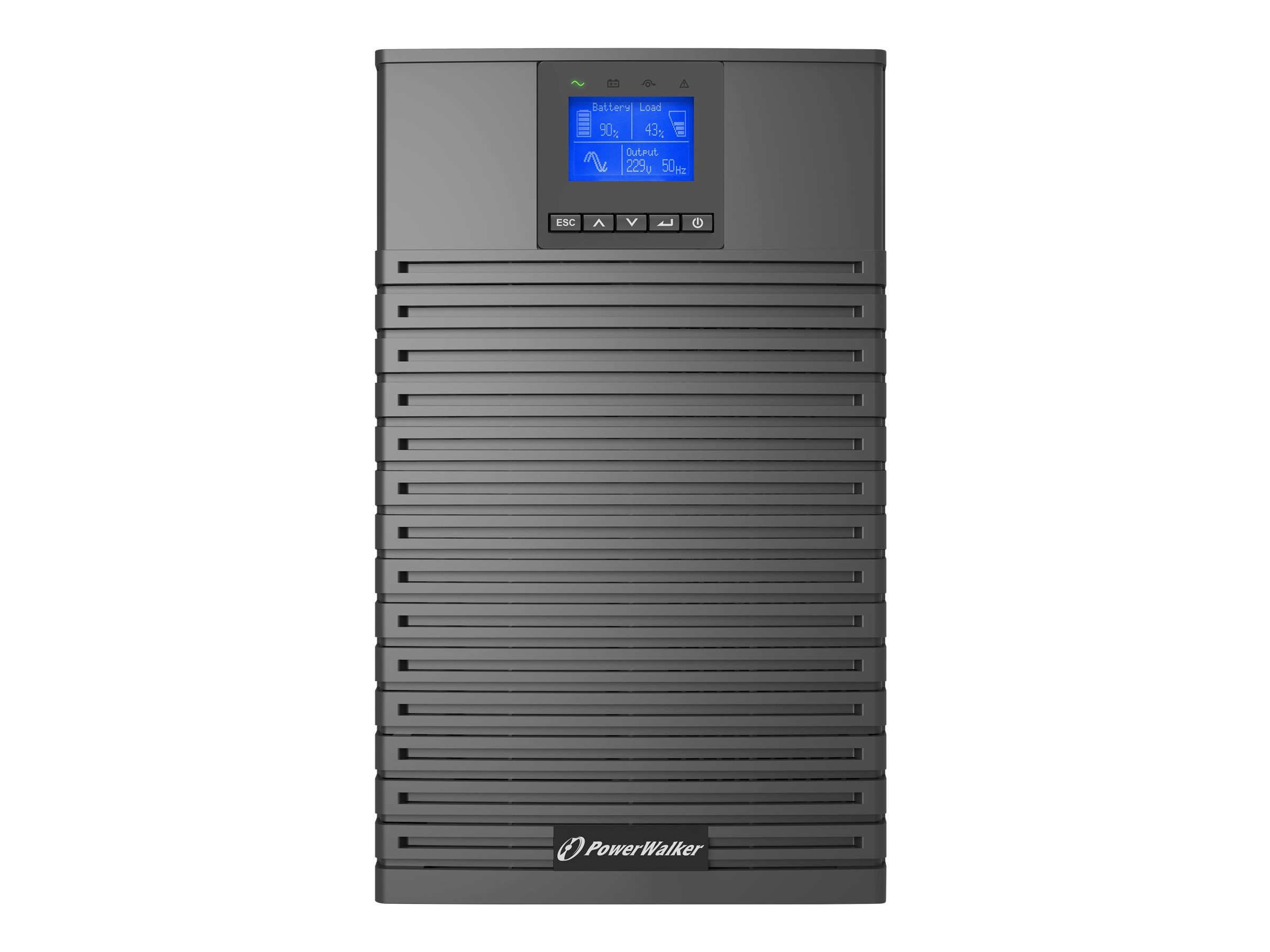 POWERWALKER VFI 3000 ICT IoT 3000VA/ 3000W Online USV Tower Doppelwandler SNMP Slot Cloud Monitoring App