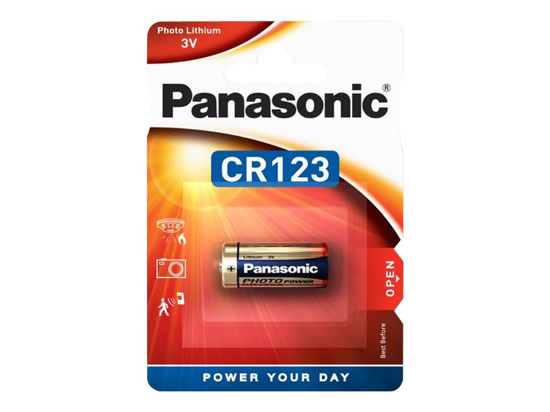 Panasonic Foto Batterie Lithium CR123A,1600 mAh,3V Panasonic Foto Batterie Lithium CR123A,1600 mAh,3V