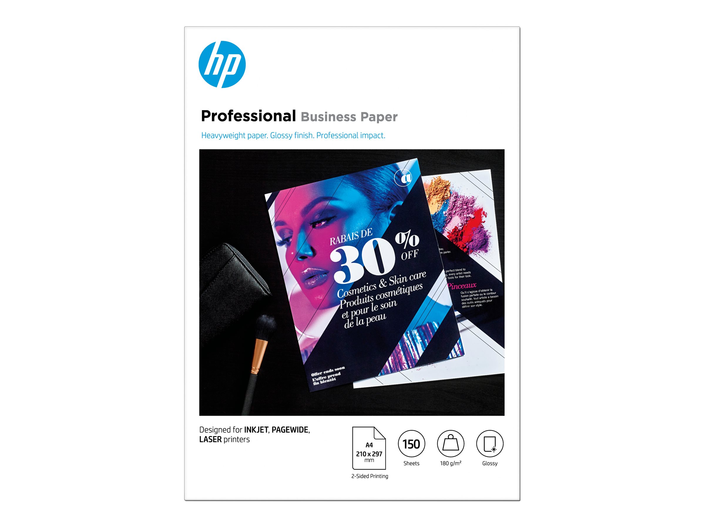 HP Fotopapier 3VK91A DIN A4 glÃ¤nzend 180 g/qm 150 Blatt