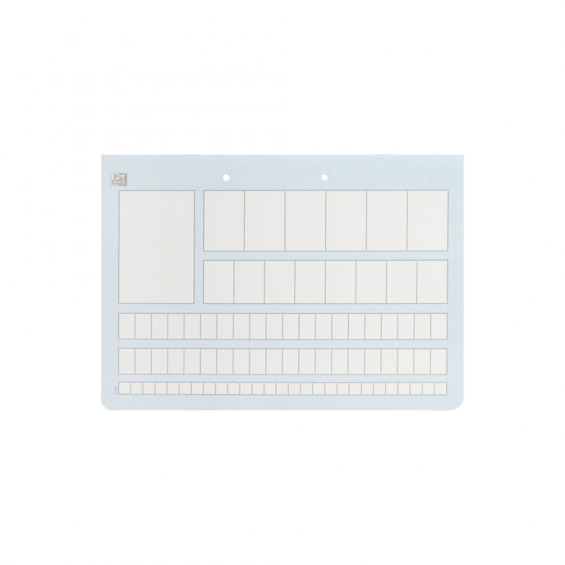 OXFORD Schreiblernheft Zahlenlernheft Lineatur ZL kariert DIN A4 quer ohne Rand, 16 Blatt, 1 St