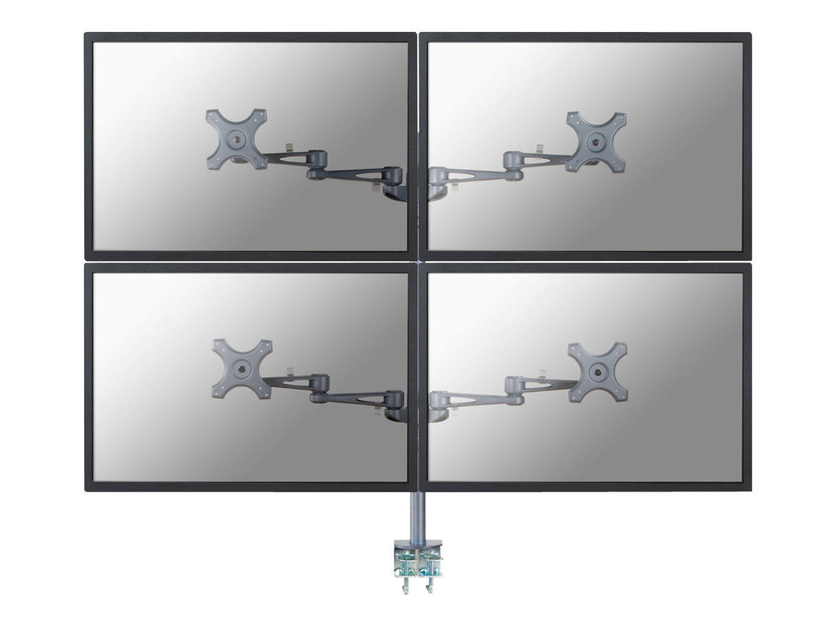 NEOMOUNTS DeskMount 4x25,4-66,04cm 4x10-26Zoll 12 kg Clamp Silver NEOMOUNTS DeskMount 4x25,4-66,04cm 4x10-26Zoll 12 kg Clamp Silver