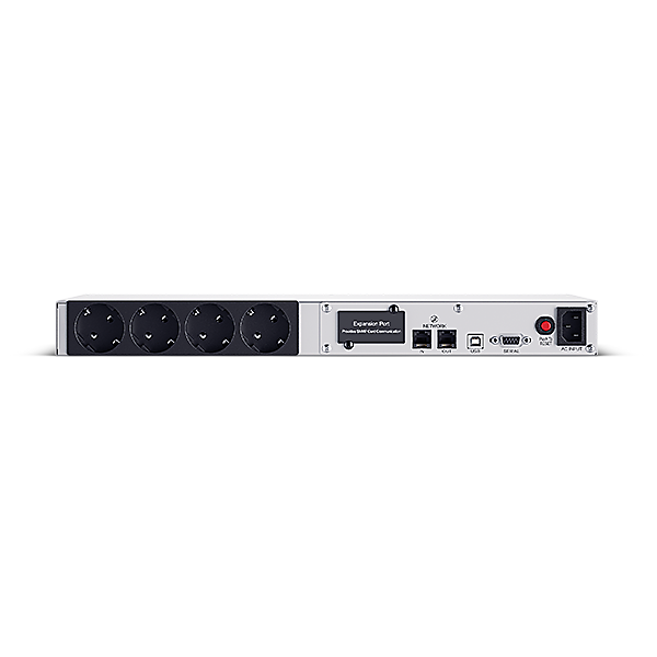 CYBERPOWER Office Rackmount Series OR650ERM1UGR UPS Rack AC 230V 360Watt 650VA 1phase Ethernet RS232 USB oc 4 1U silver