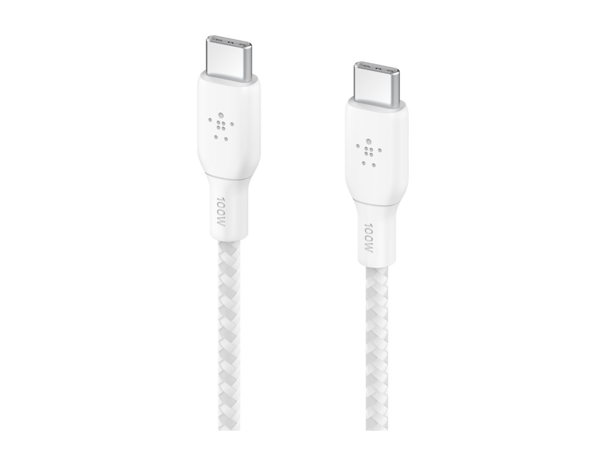 BOOST CHARGE USB-C/USB-C Kabel, bis 100 W, 3m, weiß BOOST CHARGE USB-C/USB-C Kabel, bis 100 W, 3m, weiß