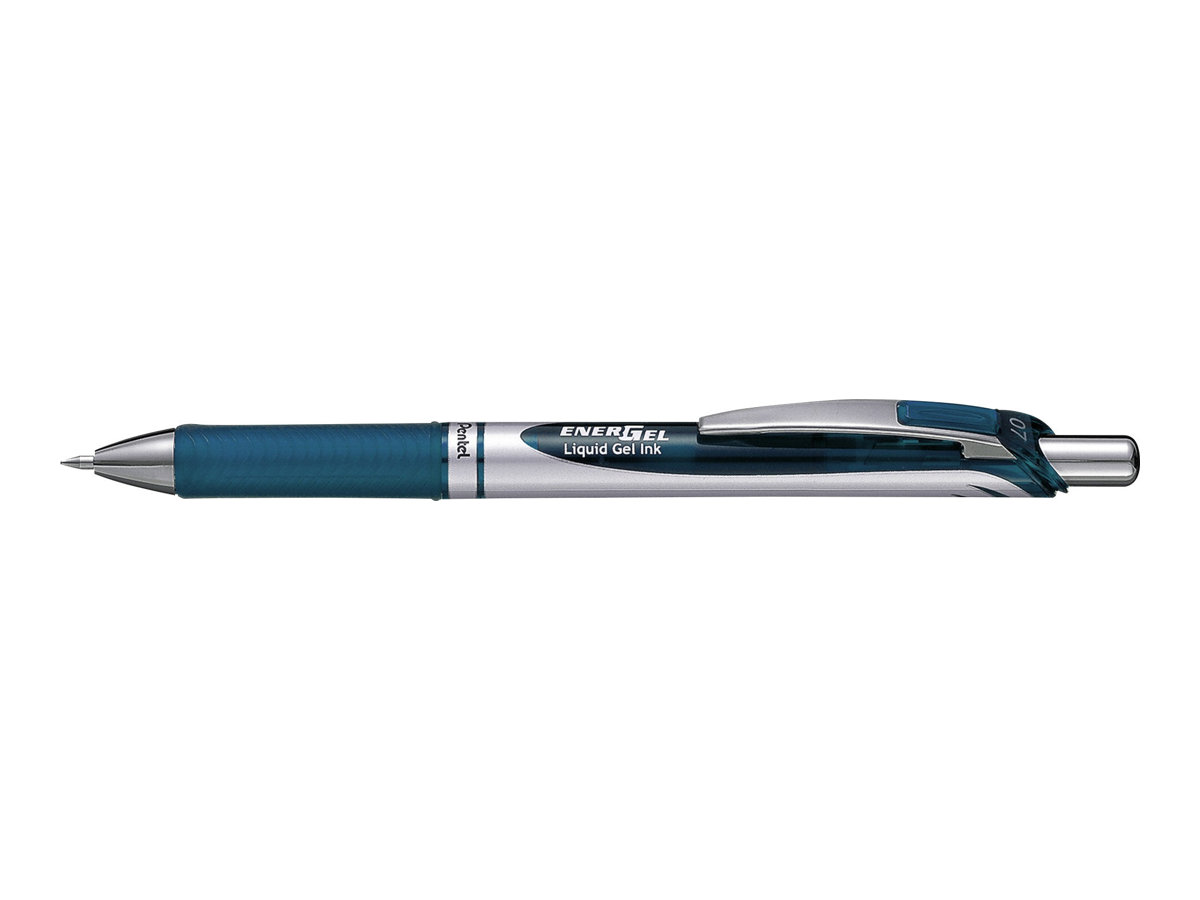 Pentel EnerGel BL77 Gelschreiber schwarz-blau/silber 0,35 mm, Schreibfarbe: blau, 1 St.