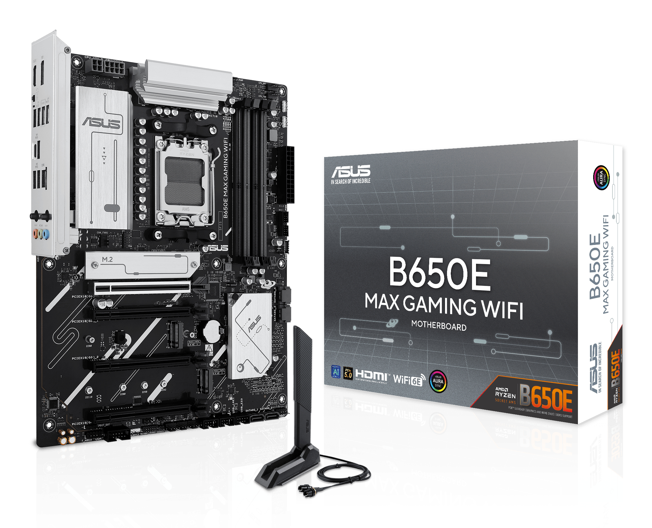 ASUS B650E MAX GAMING WIFI ATX AMD B650 Wi‑Fi 6E
