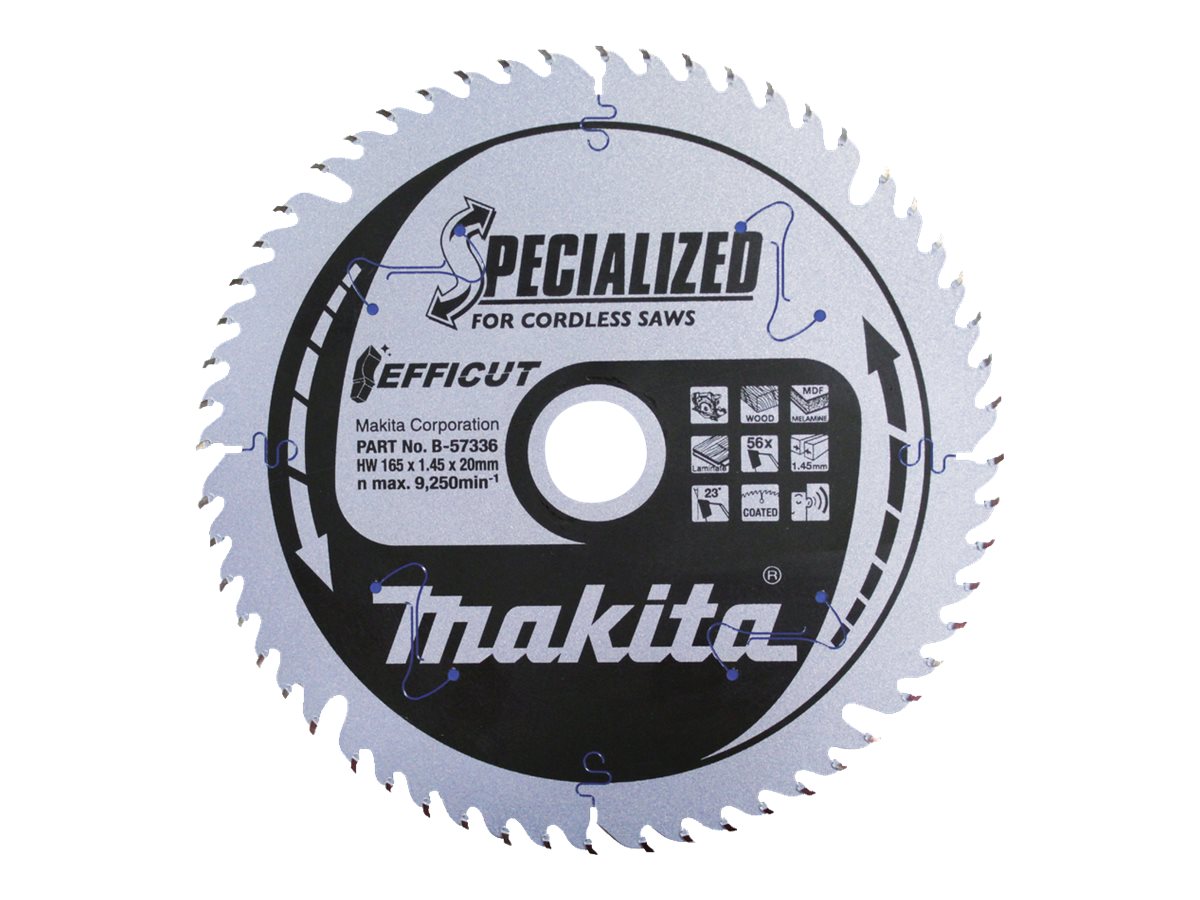 Makita Efficut Kreissägeblatt Ø 165mm für Holz Metall Kunststoff
