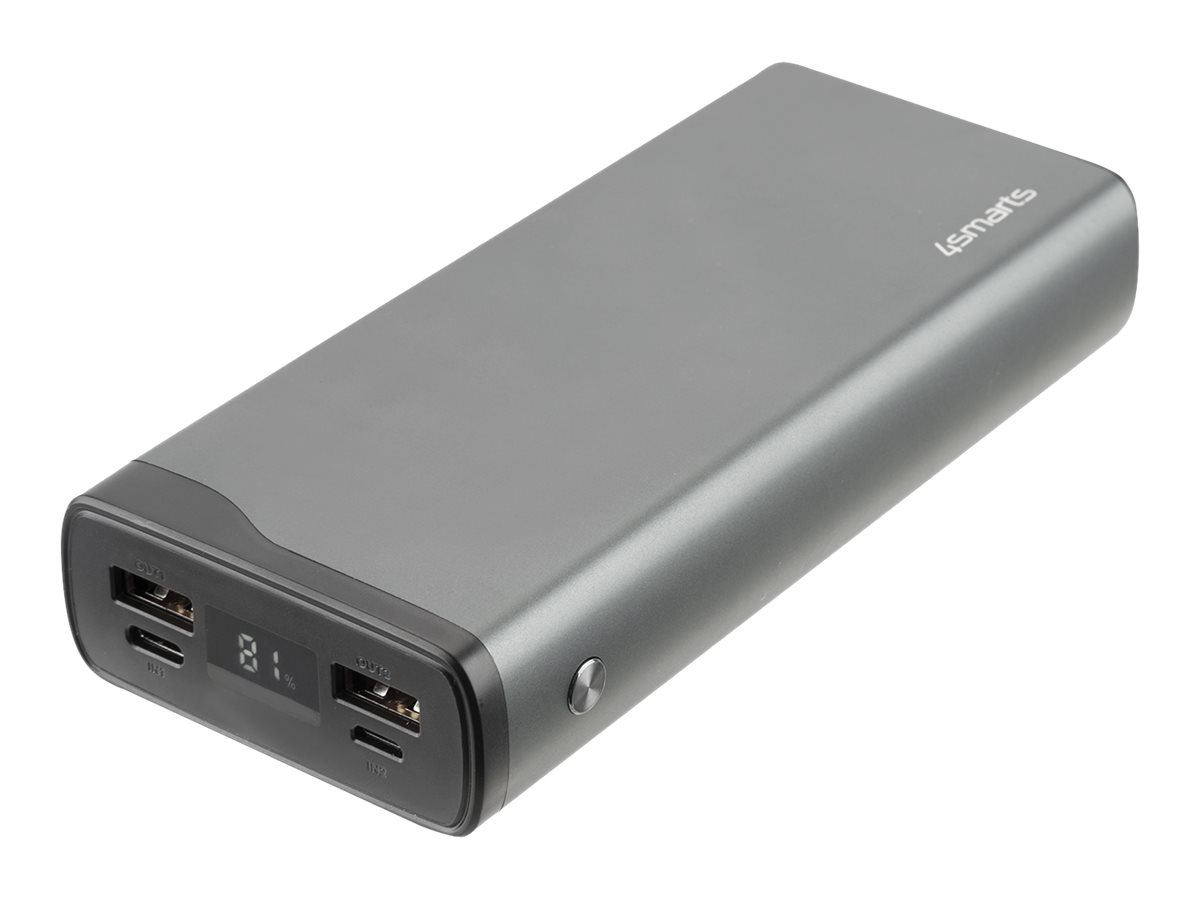 4smarts Powerbank VoltHub Pro 20000mAh QuickCharge PD gunmetal