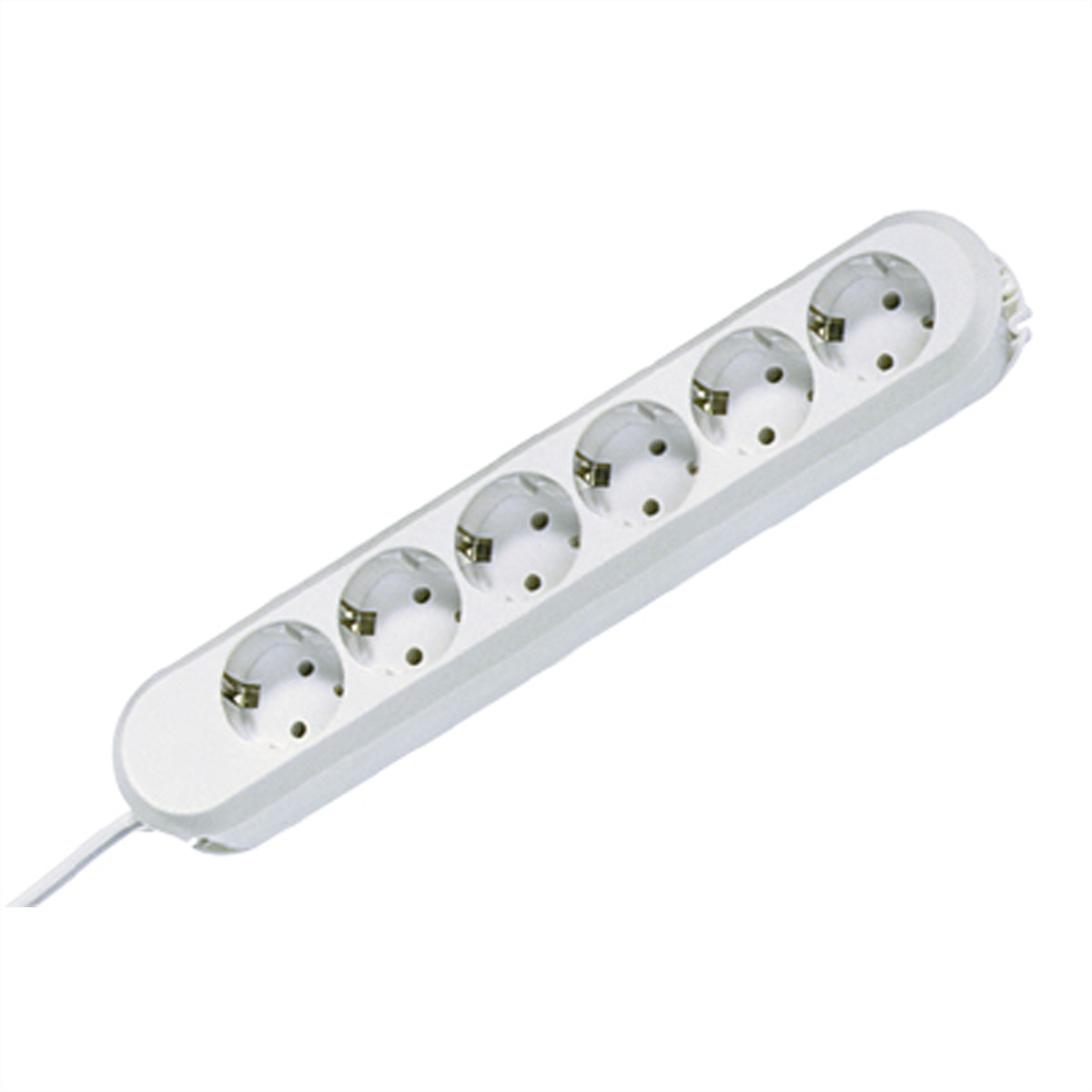 Bachmann Steckdosenleiste SMART 6-fach, weiss 5,0m, ohne Schalter Bachmann Steckdosenleiste SMART 6-fach, weiss 5,0m, ohne Schalter