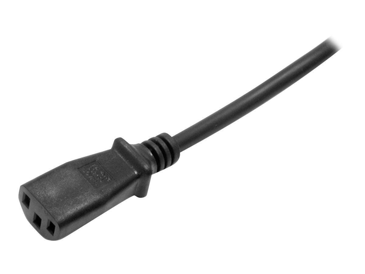 STARTECH.COM 1,8m Schuko Kaltgerätestecker Stromkabel - CEE7 auf IEC320 C13 Netzkabel für Computer