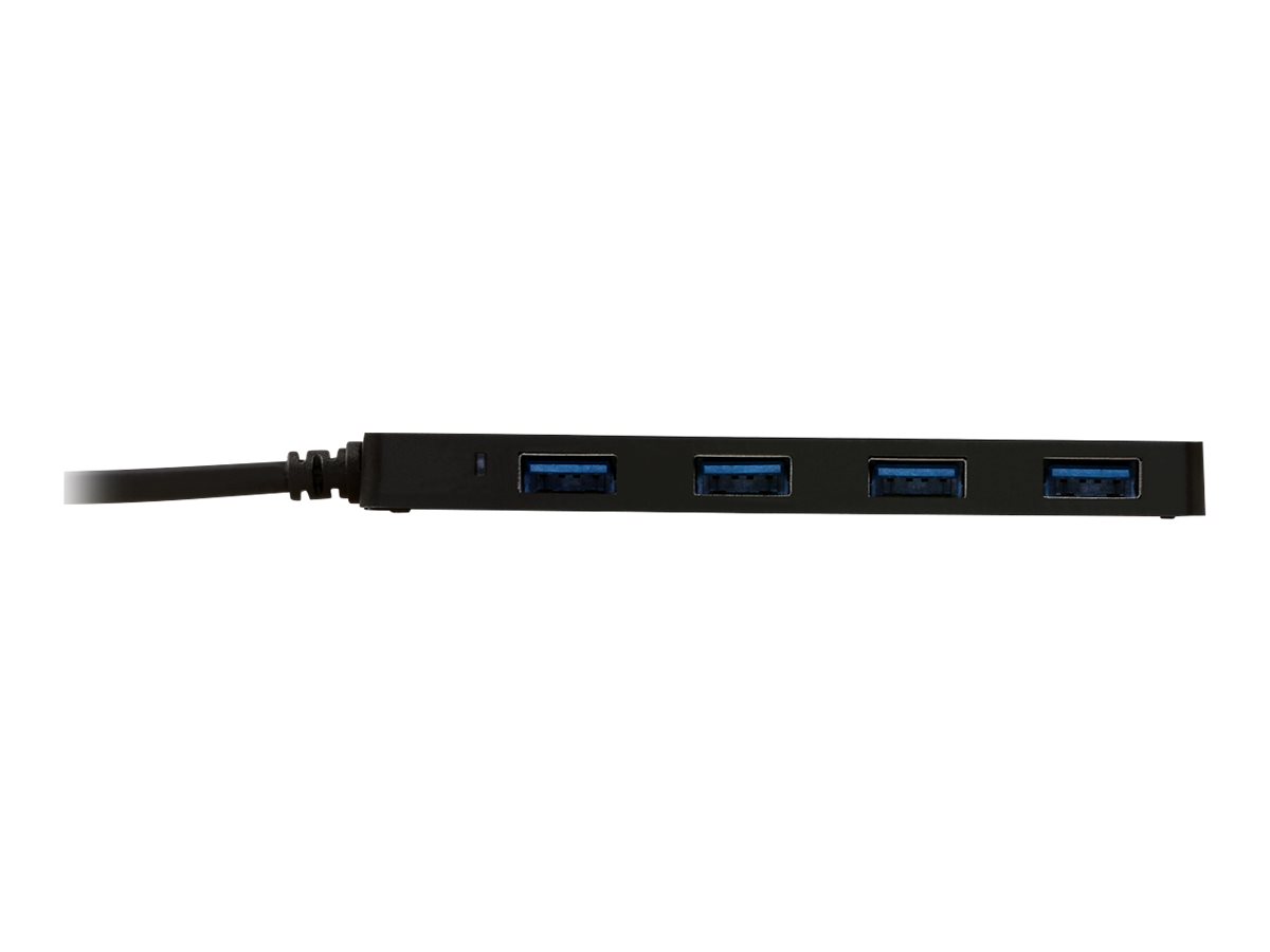 I-TEC USB C Slim Passive HUB 4 Port ohne Netzteil ideal fuer Notebook Tablet PC Unterstuetzt Win Mac OS kompatibel mit Thunderbolt 3