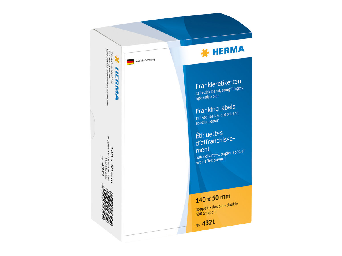 1.000 HERMA Frankieretiketten 4319 weiss 163,0 x 45,0 mm 1.000 HERMA Frankieretiketten 4319 weiss 163,0 x 45,0 mm