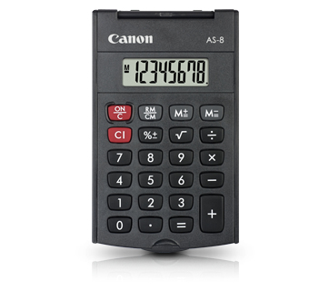 Canon AS8 Taschenrechner schwarz