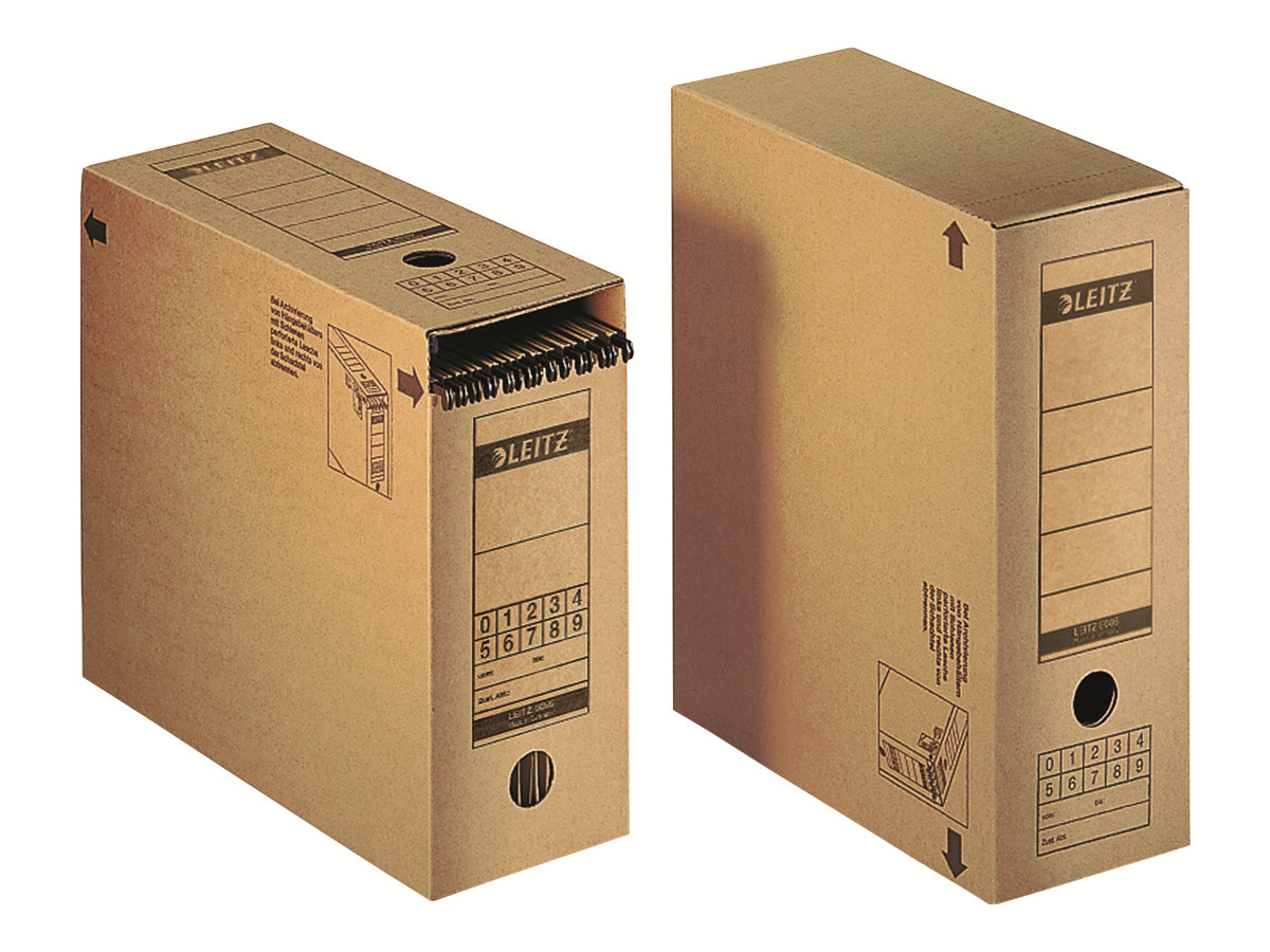 10 LEITZ Archivboxen braun 12,0 x 32,5 x 27,5 cm