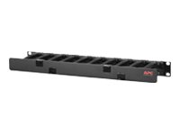 APC Horizontal Cable Manager, 1U x 4 Deep, Single-Sided wit