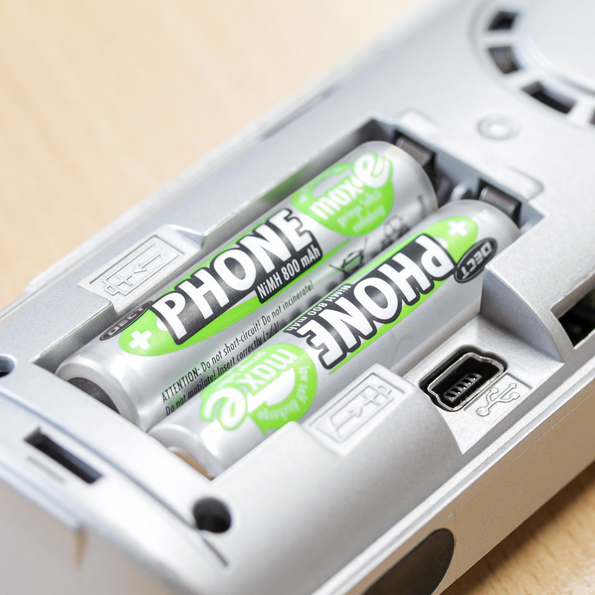 2 ANSMANN Akkus DECT Mignon AA 800 mAh