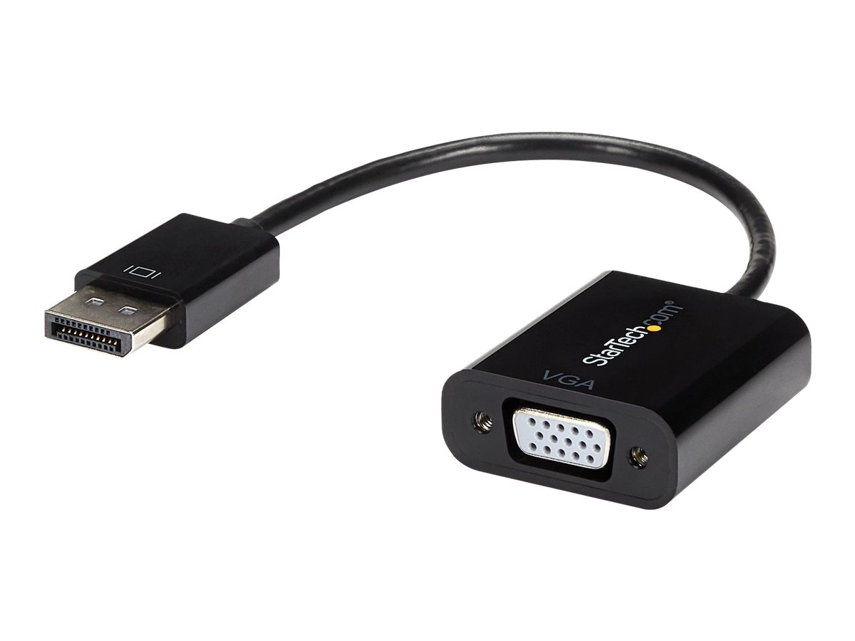 Startech Displayport 1.2 Kabel 0,1m DP zu VGA schwarz