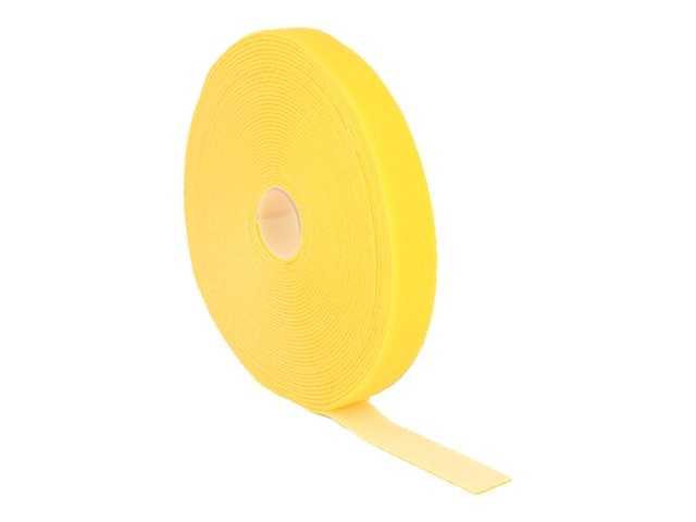Delock Klettband auf Rolle L 10 m x B 20 mm gelb