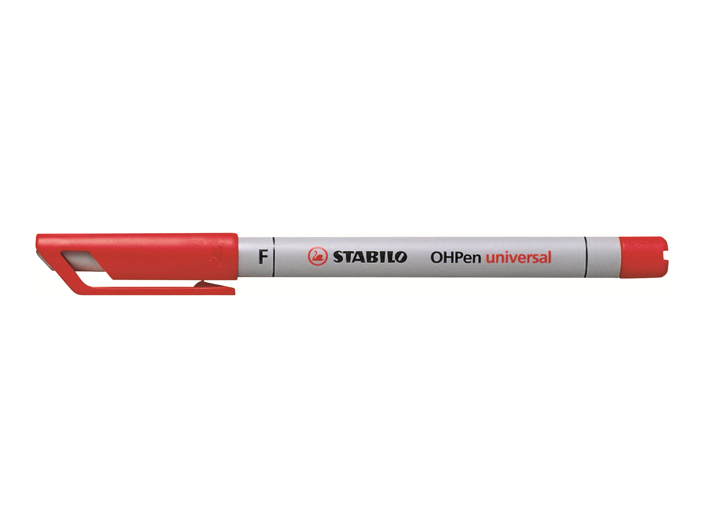 10 STABILO OHPen universal Folienstifte rot 0,7 mm non-permanent