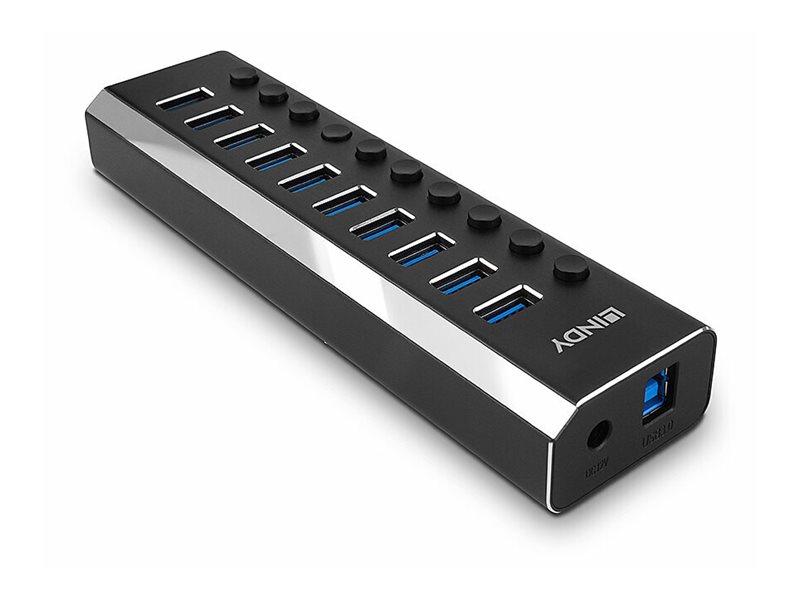 10 Port USB 3.0 Hub mit Ein-/Ausschaltern