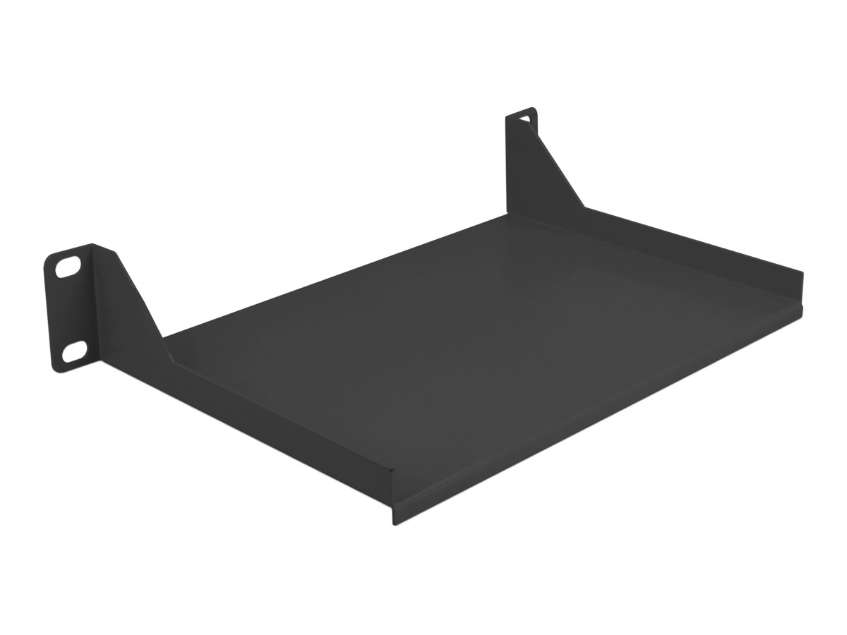10 Fachboden fuer Netzwerkschrank 1 HE schwarz