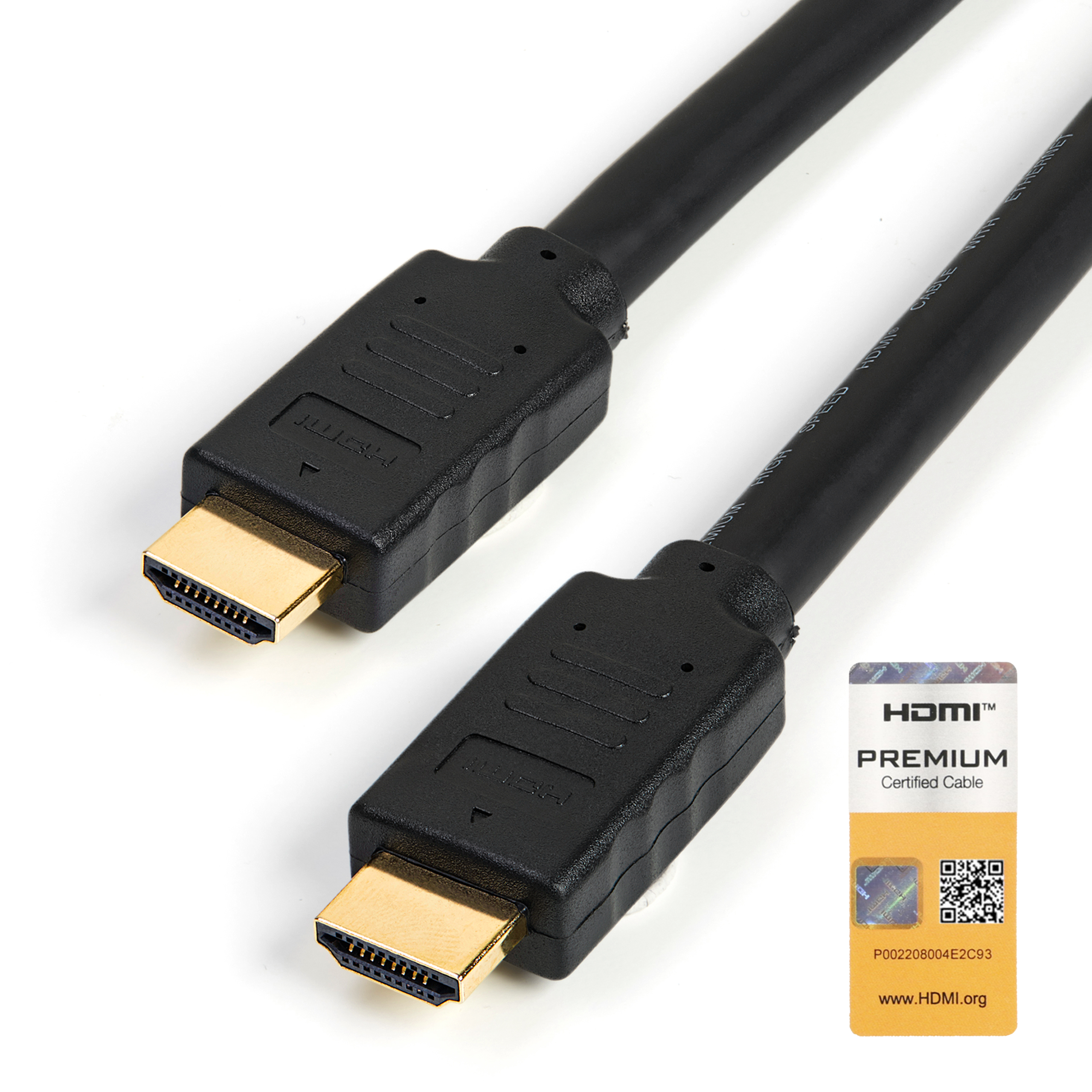 STARTECHCOM Premium High Speed HDMI Cable with Ethernet 4K 60Hz 5m 15 ft