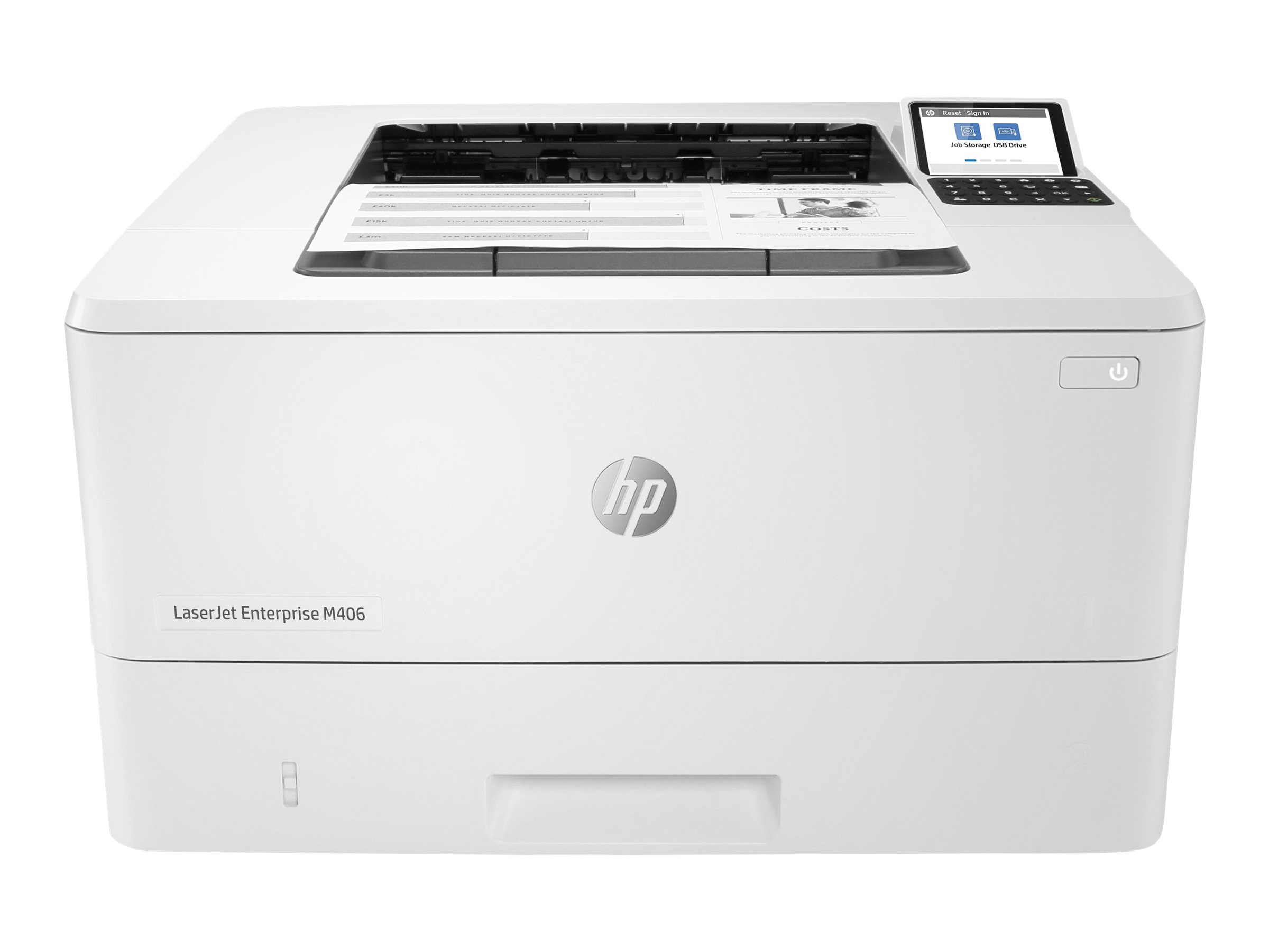 HP LaserJet Enterprise M406dn Laserdrucker weiÃ