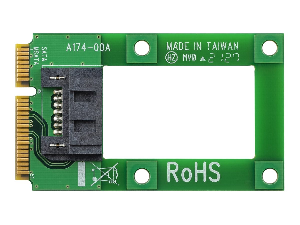 STARTECHCOM mSATA auf SATA Festplatten SSD Adapter Mini SerialATA zu SATA Konverter Festplatten Adapter Konverter