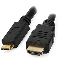 TECHLY HDMI High Speed mit Ethernet und Mini HDMI Anschlusskabel 1,8m schwarz Anschluesse HDMI 19pol. Stecker auf Mini HDMI 19pol TECHLY HDMI High Speed mit Ethernet und Mini HDMI Anschlusskabel 1,8m schwarz Anschluesse HDMI 19pol. Stecker auf Mini HDMI 19pol
