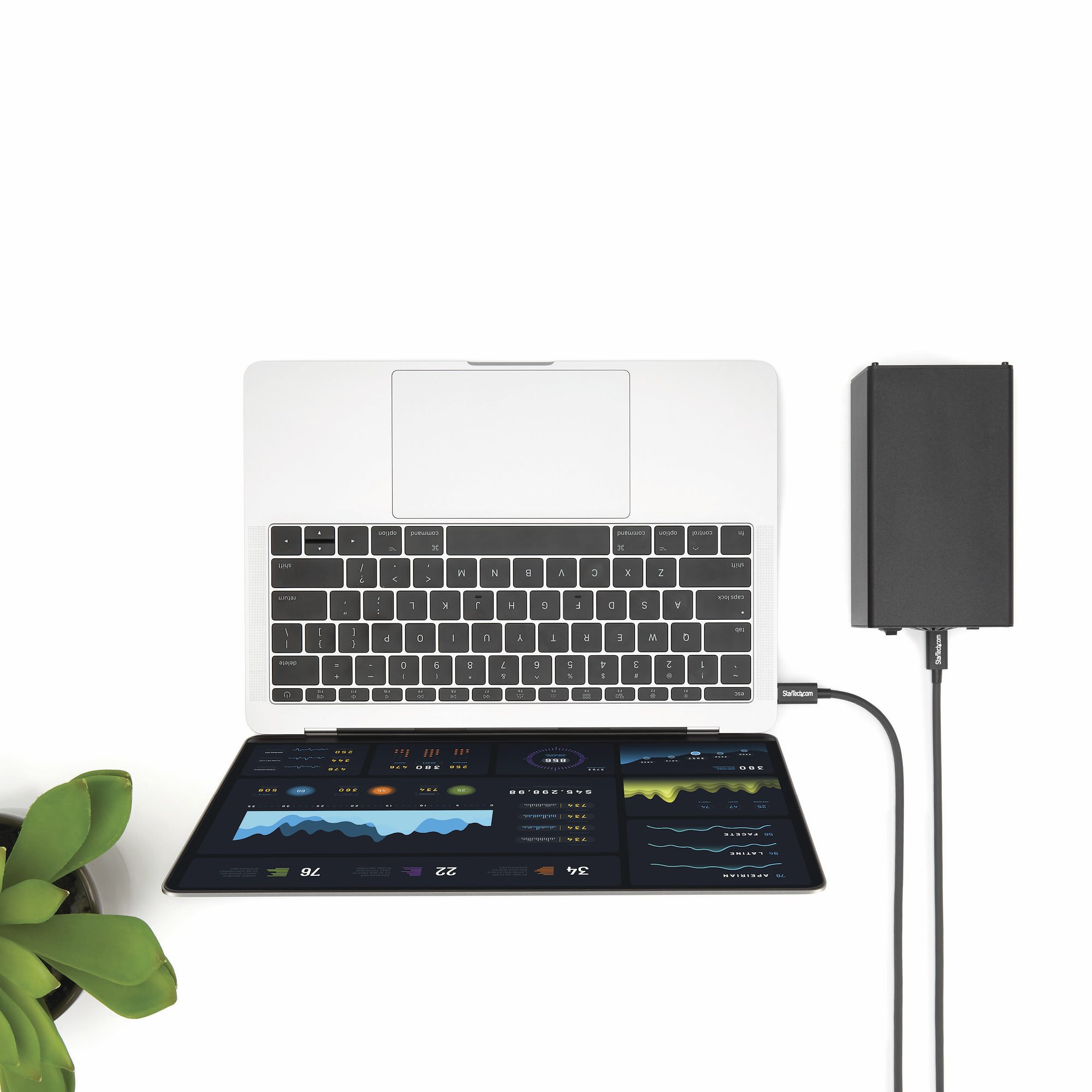 STARTECHCOM 2m Thunderbolt 3 20Gbps USBC Cable Thunderbolt USB and DisplayPort Compatible