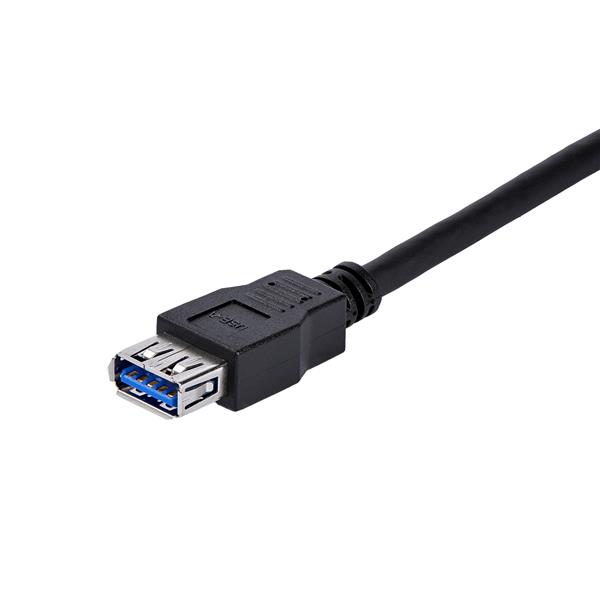 STARTECHCOM 1m Black SuperSpeed USB 30 Extension Cable A to A MF