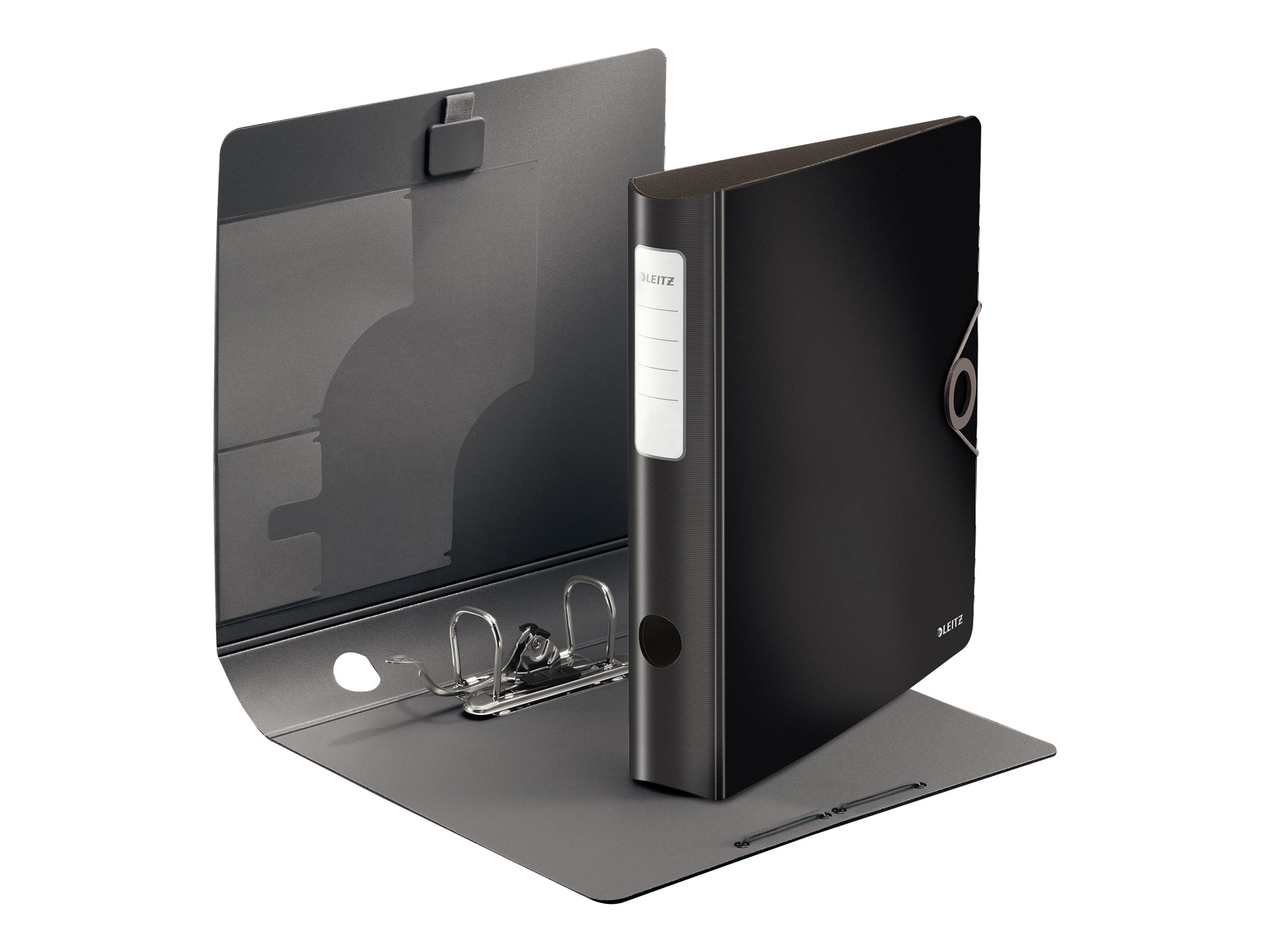 LEITZ Ordner schwarz Kunststoff 6,5 cm DIN A4 LEITZ Ordner schwarz Kunststoff 6,5 cm DIN A4