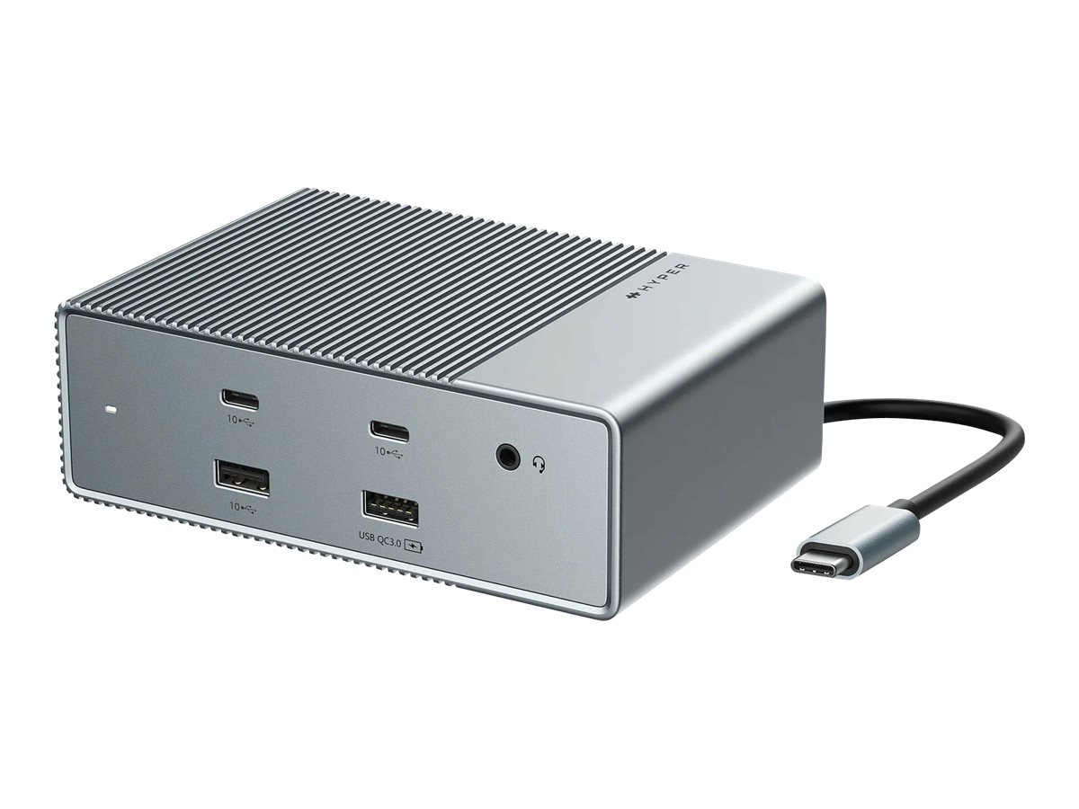 HyperDrive Universal GEN2 15-in-1 USB-C Triple Video Docking Station - For MST enabled devices
