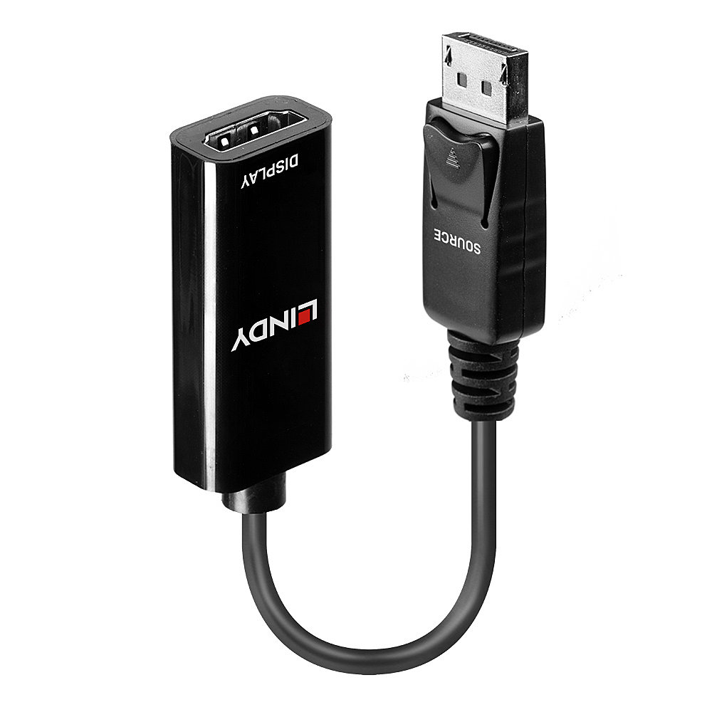 LINDY DisplayPort an HDMI 4K Adapterkabel Aufloesung bis 1080p sowie 4K bei 30Hz