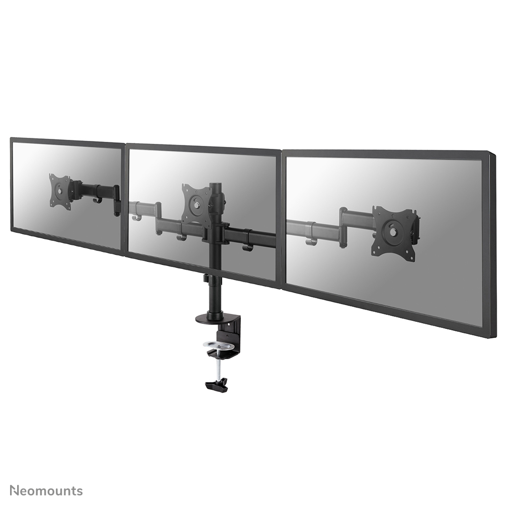 NEOMOUNTS Flat Screen Desk Mount 1027Zollampgrommet 3 screens 24kg Black