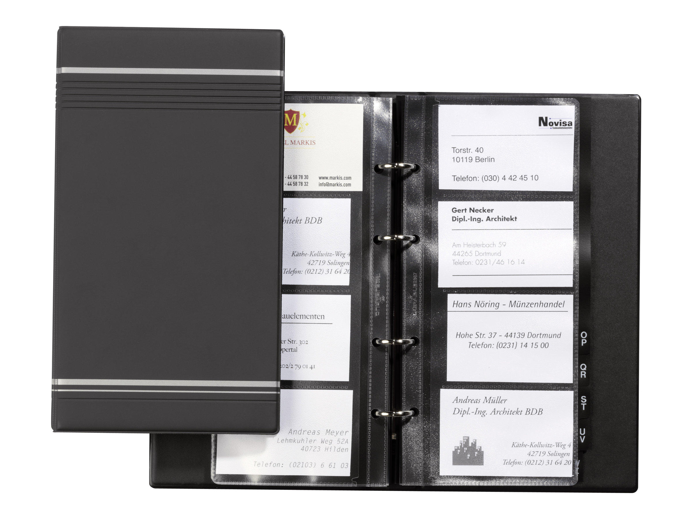 DURABLE Visitenkarten-Ringbuch VISIFIX anthrazit
